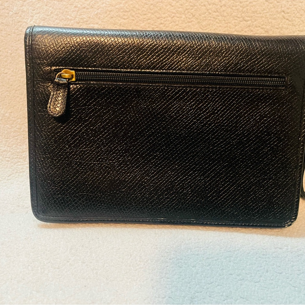 Nina Ricci Black Leather Clutch/Wristlet - Picture 7 of 13